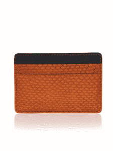 "Essentiel" Slim Cardholder Brown Salmon