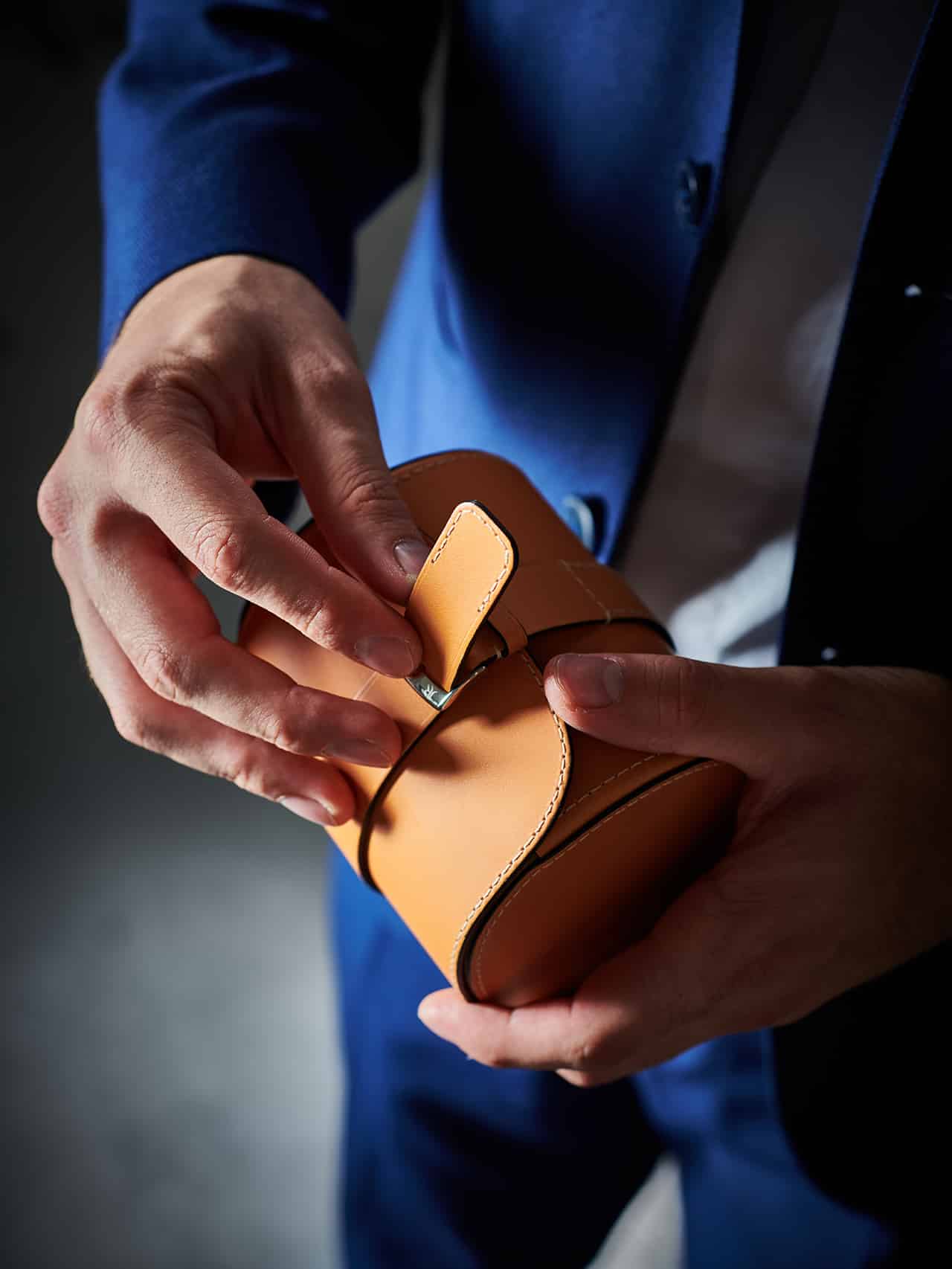 brown blue watch roll rolex