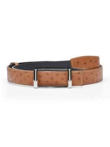 Reversible Belt Ostrich Sherry