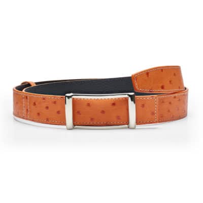 Reversible Belt Ostrich orange