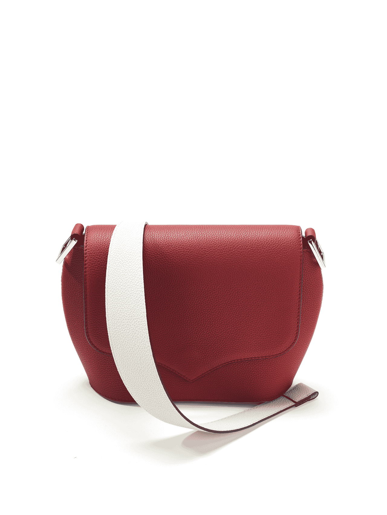 bag leather jean rousseau red white