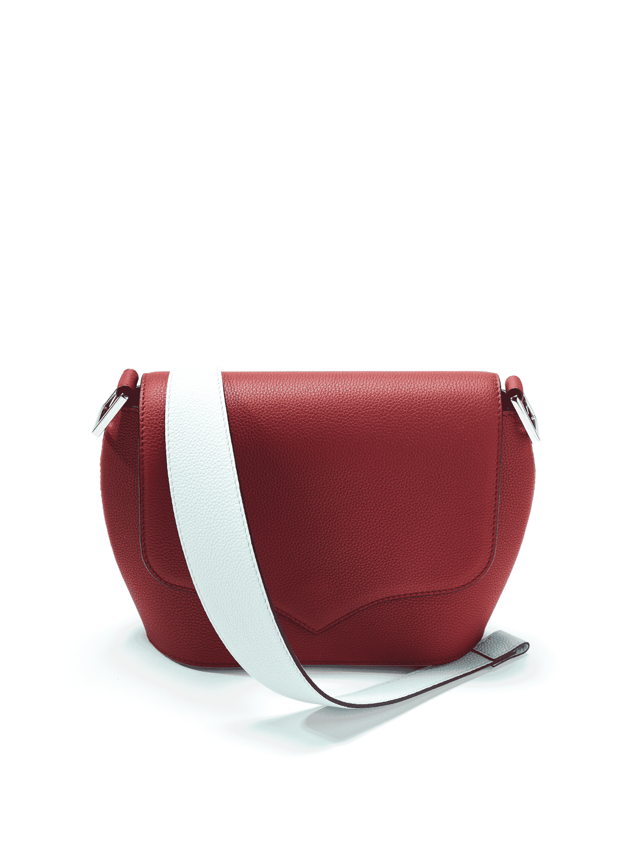 bag leather jean rousseau red white