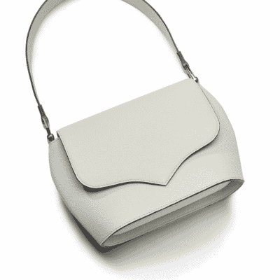 Sam handbag light grey embossed calf