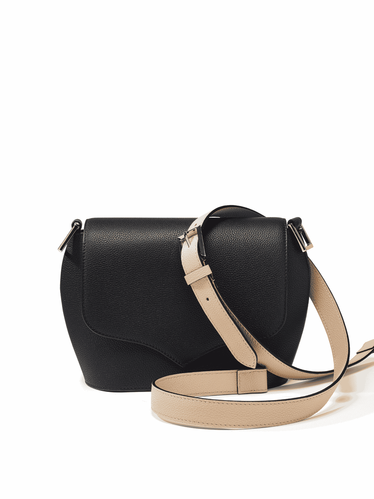 bag leather jean rousseau black beige