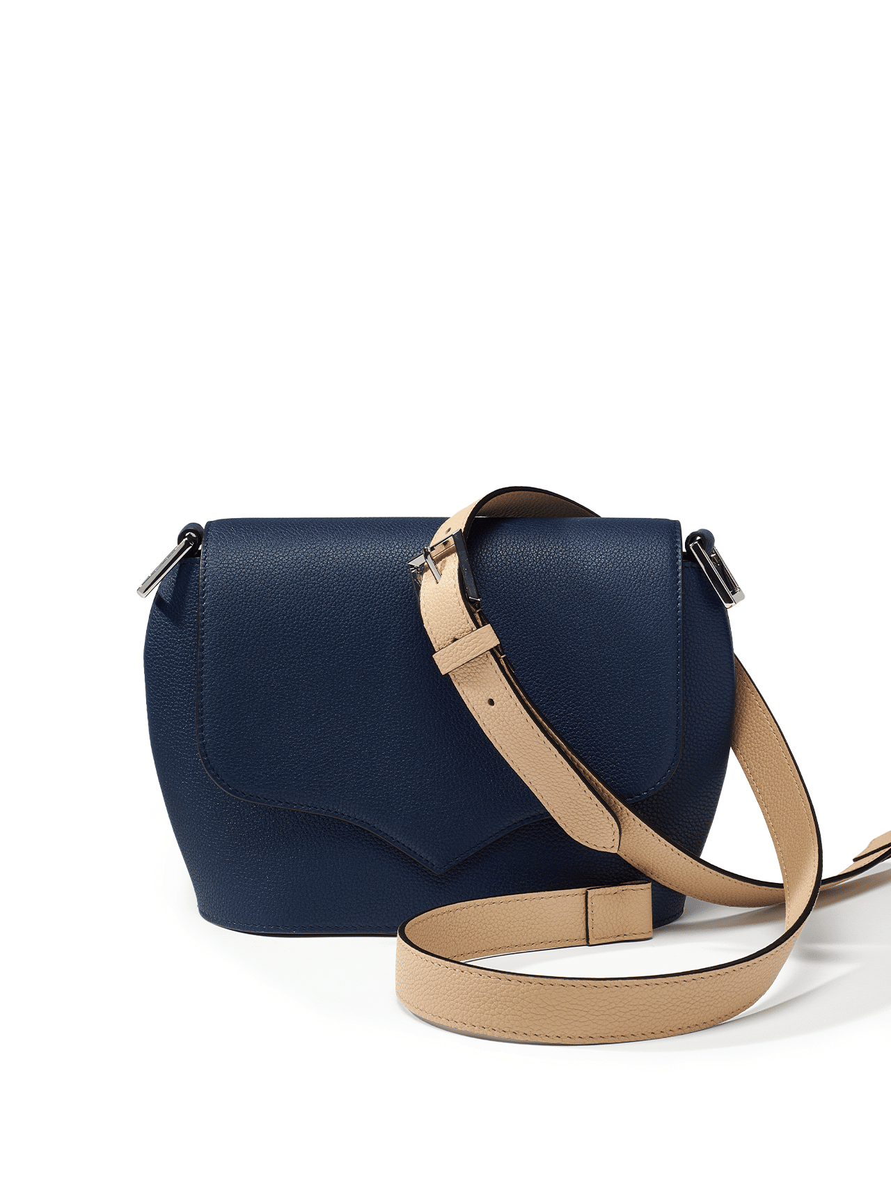 bag leather jean rousseau blue beige