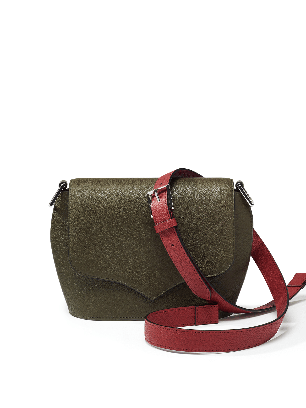 bag leather jean rousseau green red
