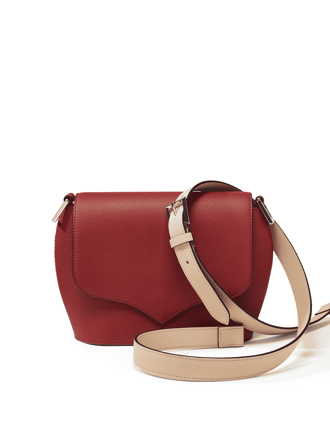 bag leather jean rousseau red beige