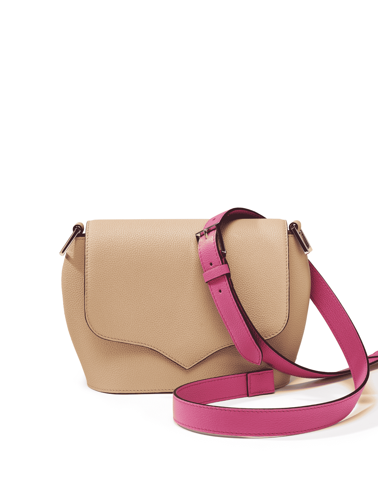 bag leather jean rousseau beige pink