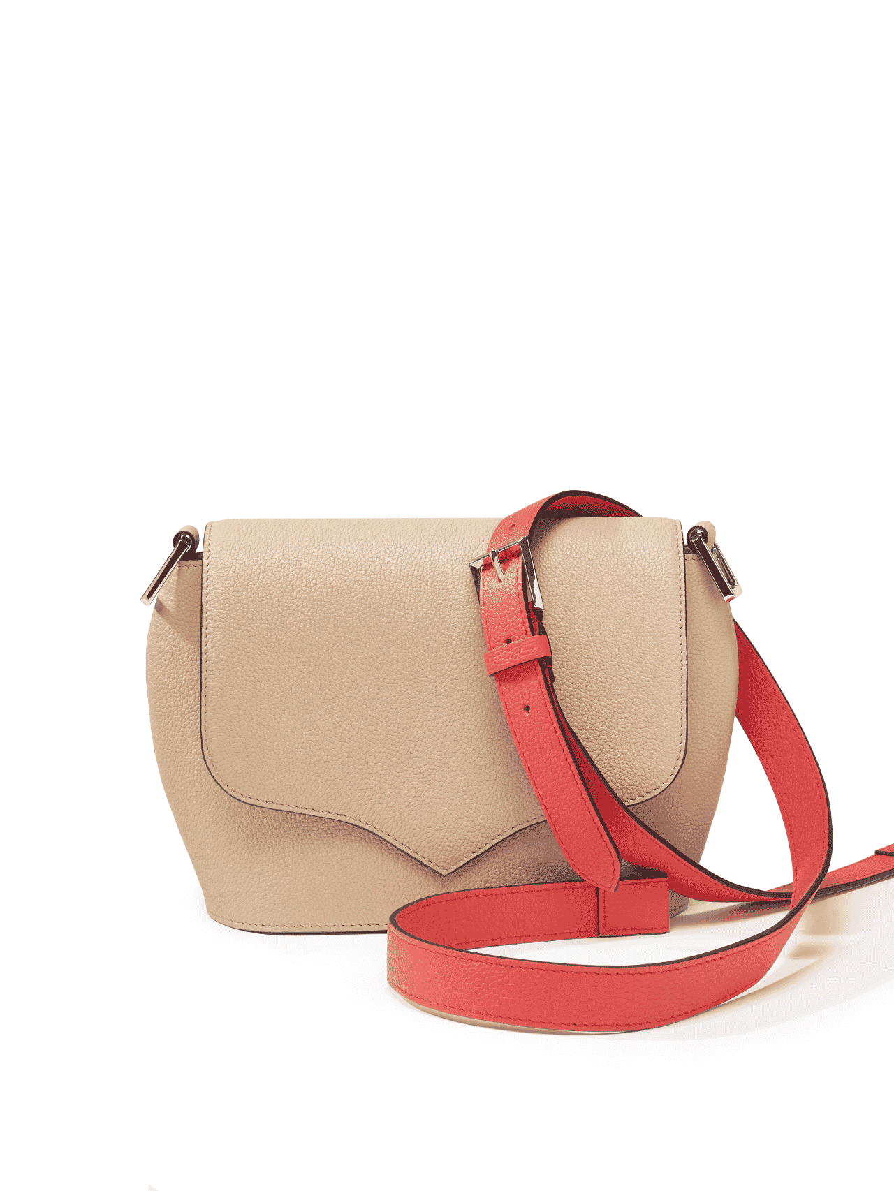 bag leather jean rousseau beige pink