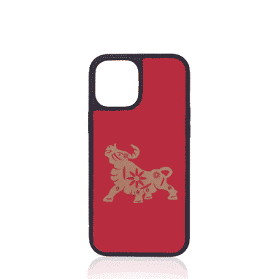 Iphone case red bull gold apple