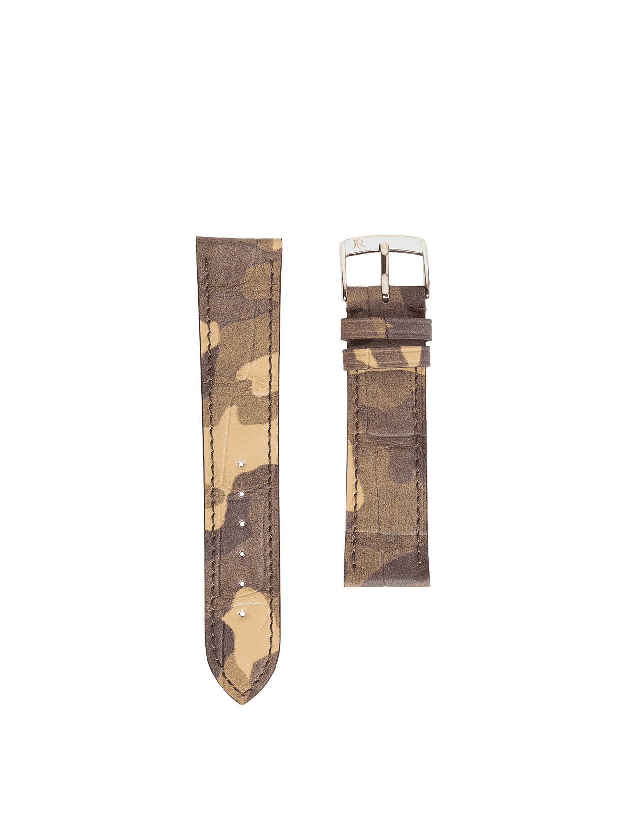 Classic watch band Alligator brown camo men