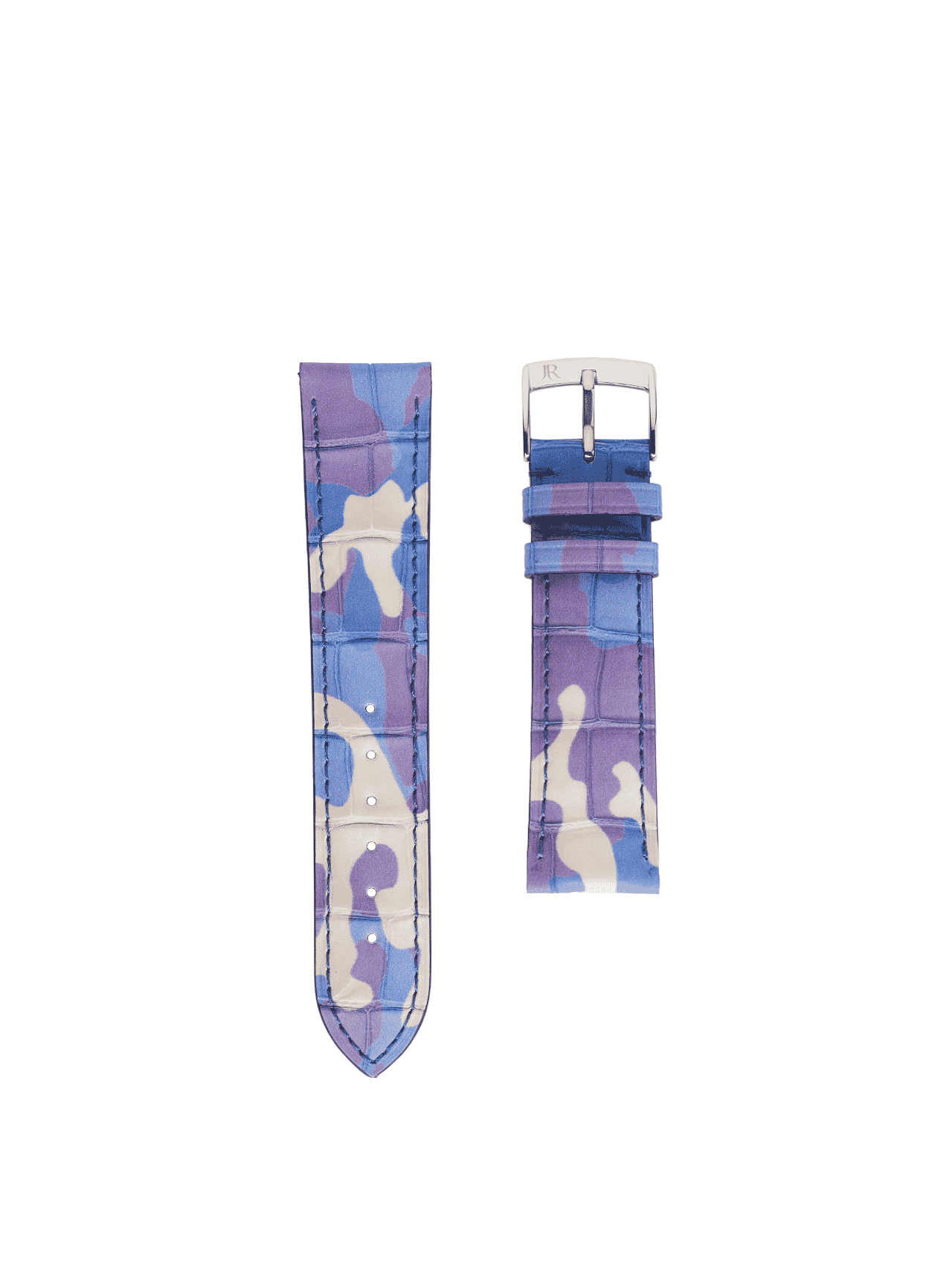 Classic watch band Alligator black camo Men