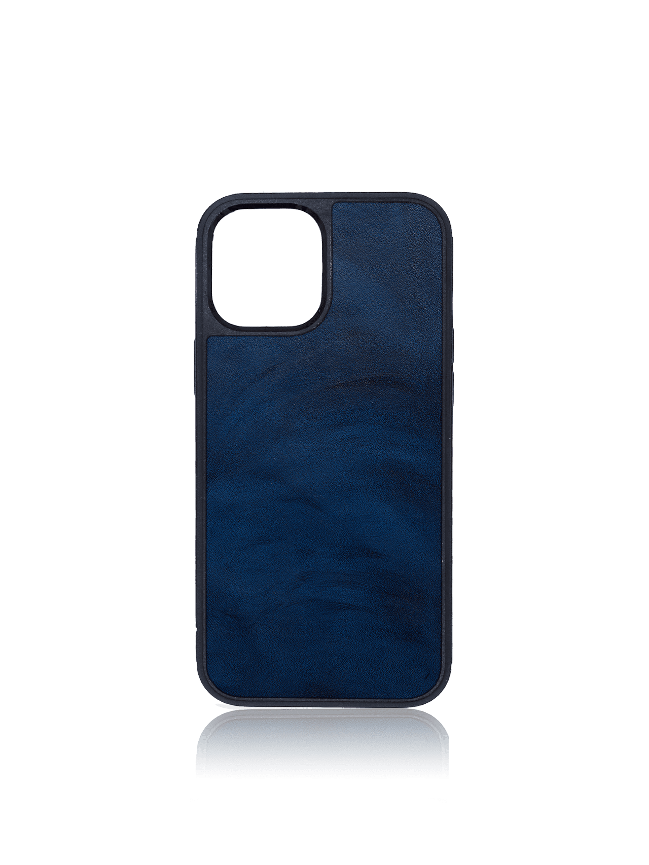 Coque Iphone 12/12pro Veau vintage bleu