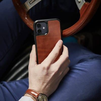 Iphone 12mini Case Gold Vintage Calf