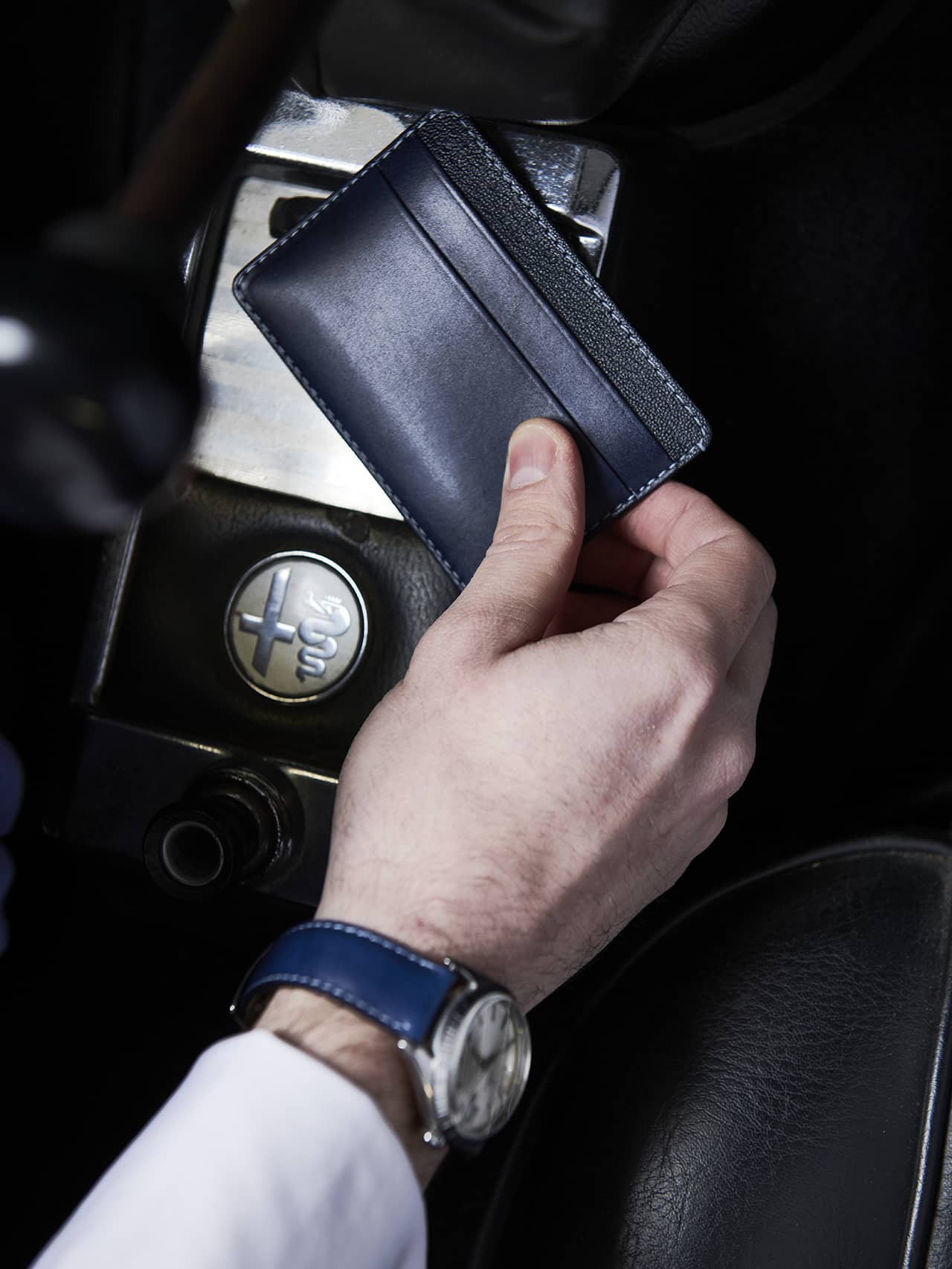 カードケース ブルー ヴィンテージ カーフ - 画像 (2)