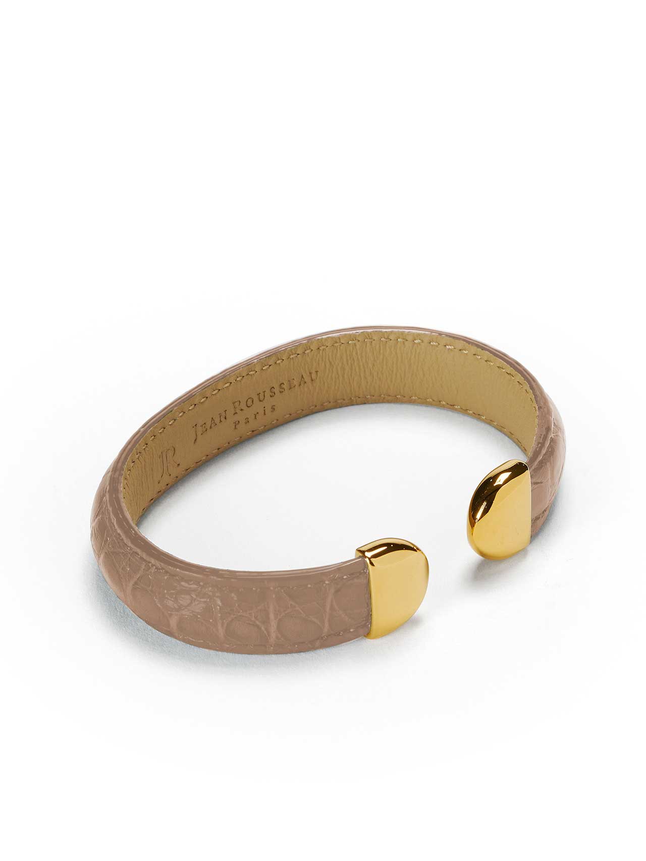 bracelet pink leather jean rousseau