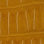  亮面鱷魚皮橘黃色