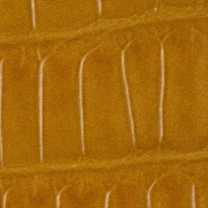  亮面鱷魚皮橘黃色