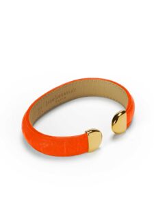 Neptune Bracelet Orange Alligator