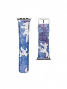 Apple watch Strap Alligator Camouflage Blue