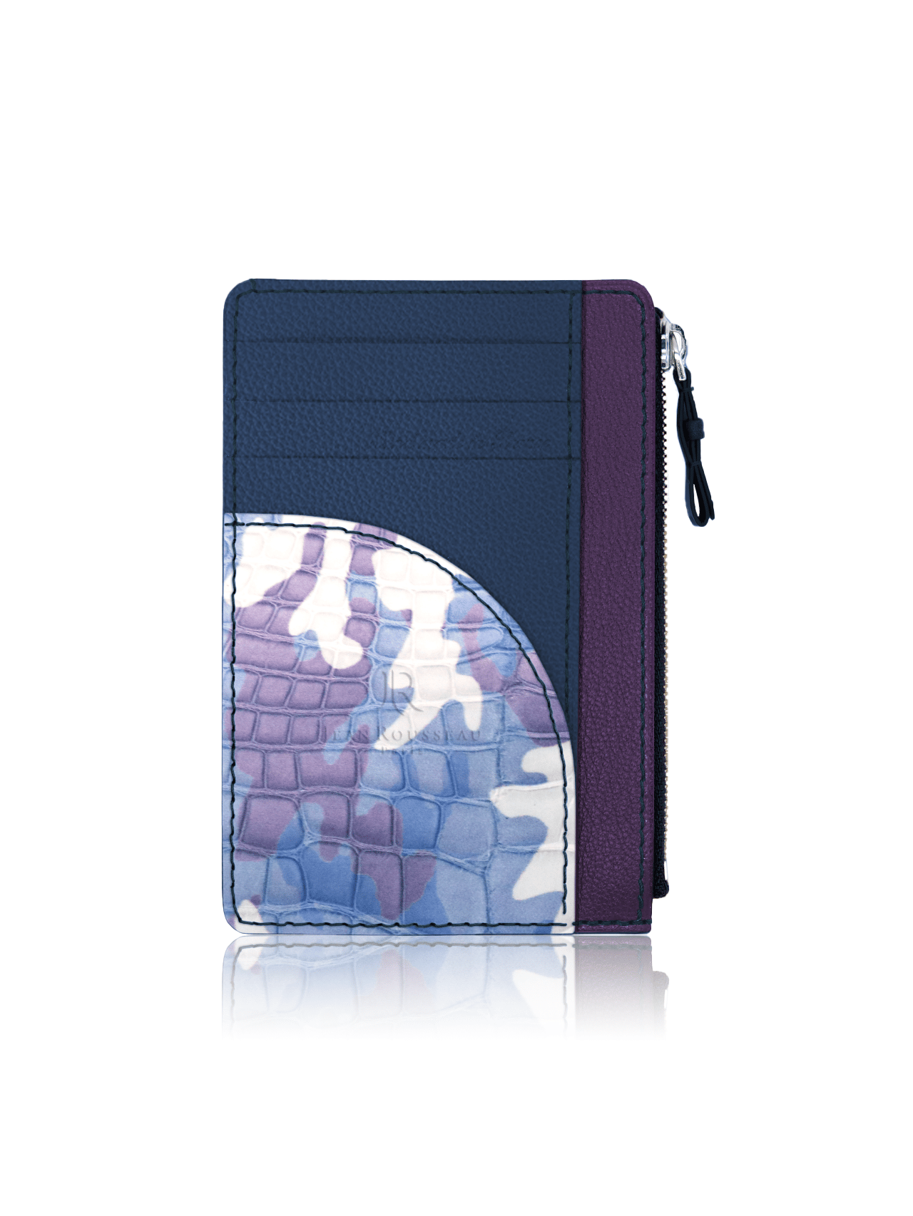 green camo wallet card blue