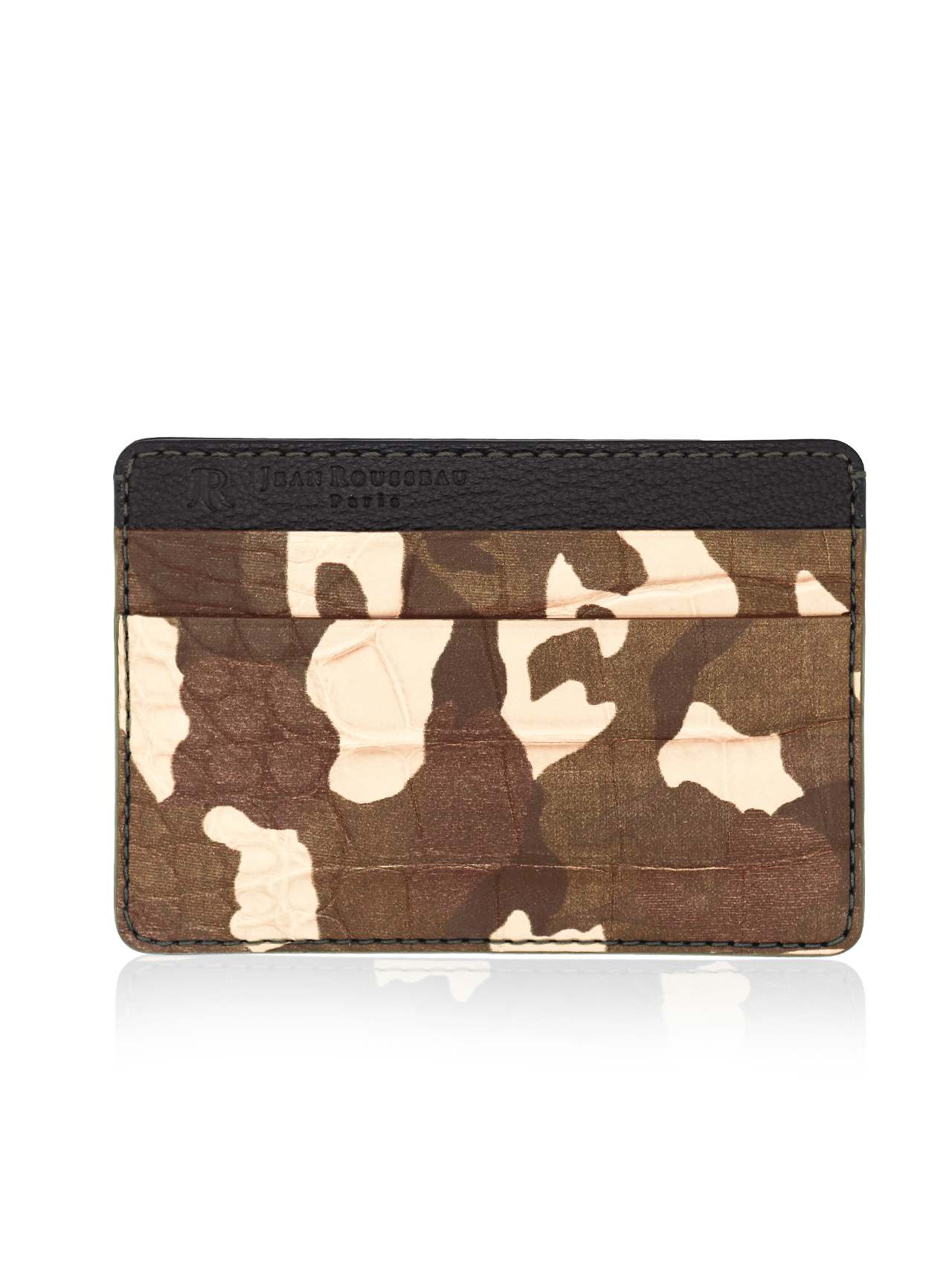 document holder green camo wallet card