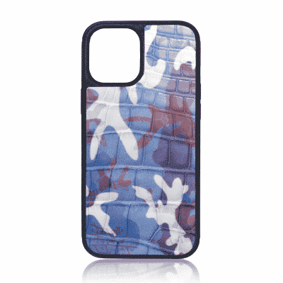 green camo blue iphone case