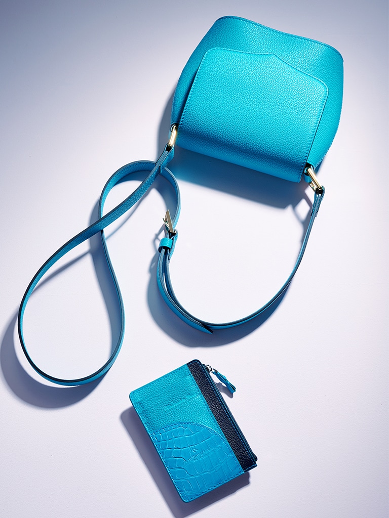 bag wallet blue girl purse