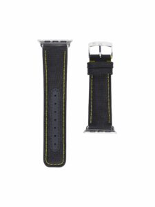 Apple compass strap yellow stitching