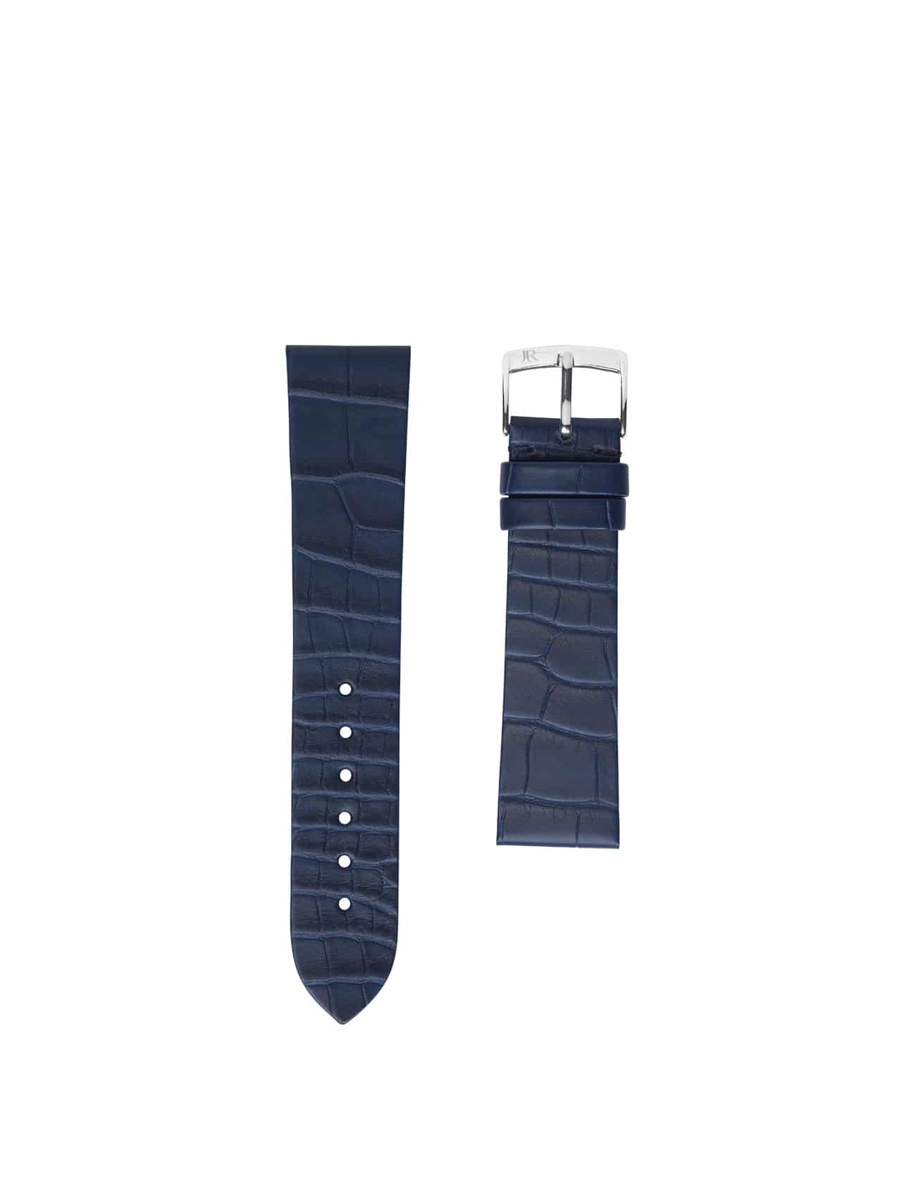 Watch band alligator blue Matte men
