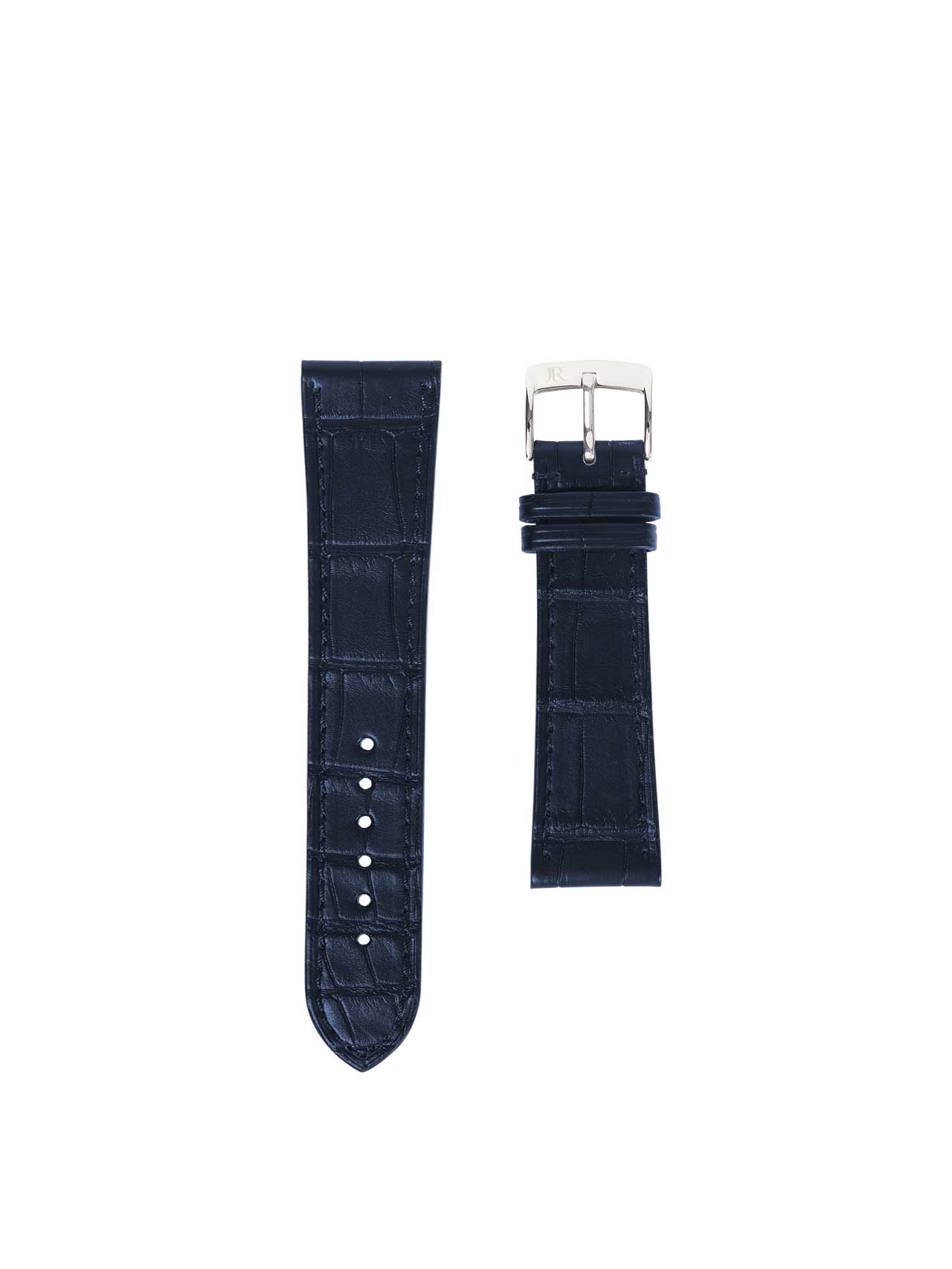 Bracelet montre plat Autruche noir Hommes