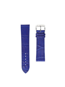 Bracelet de montre Alligator Flat bleu saphir