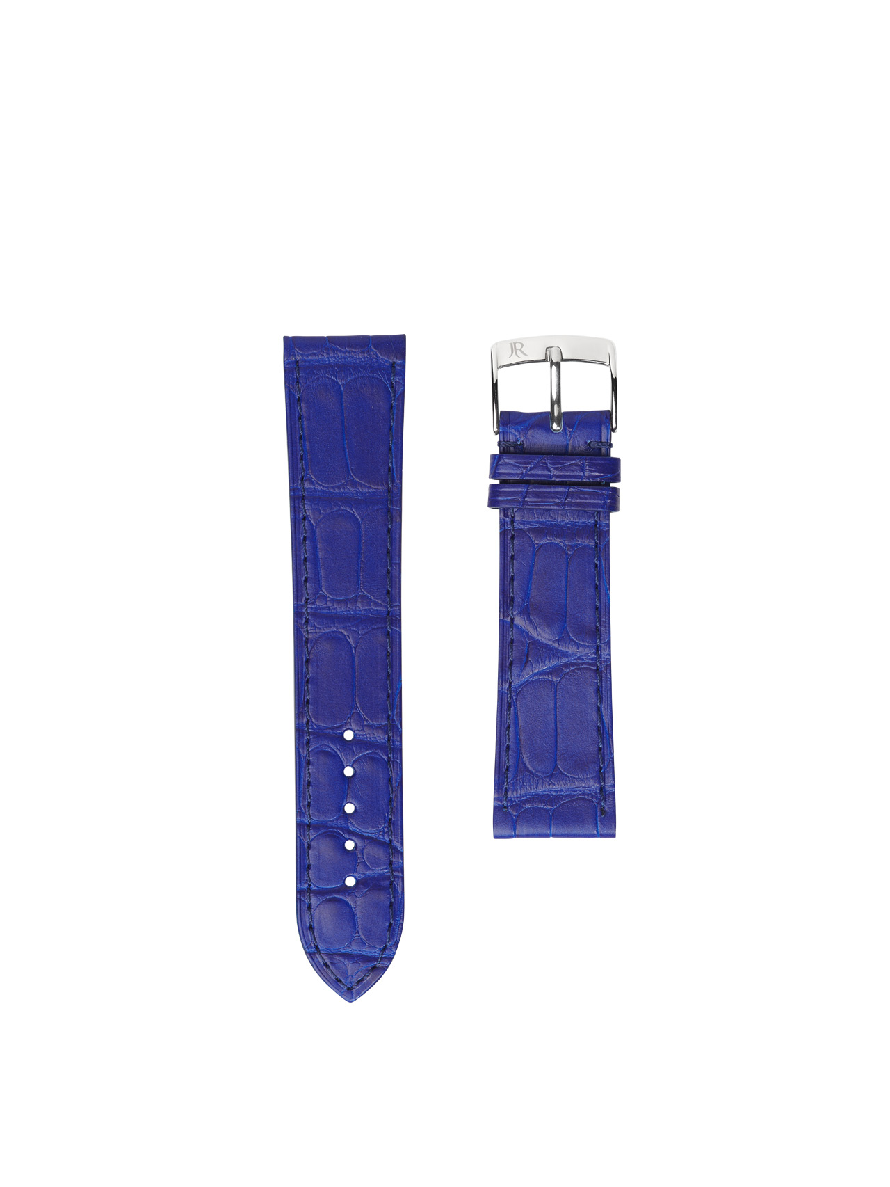 Bracelet montre plat Autruche bleu Hommes