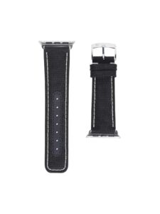 Apple compass strap white stitching