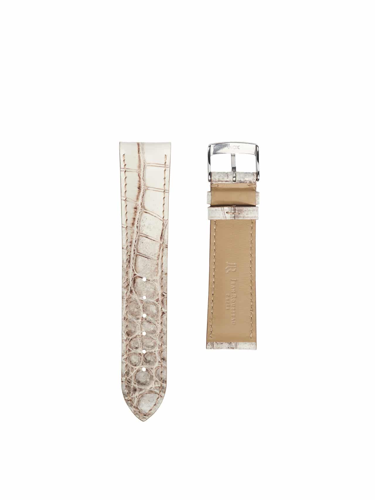 classic Watch band Alligator white men