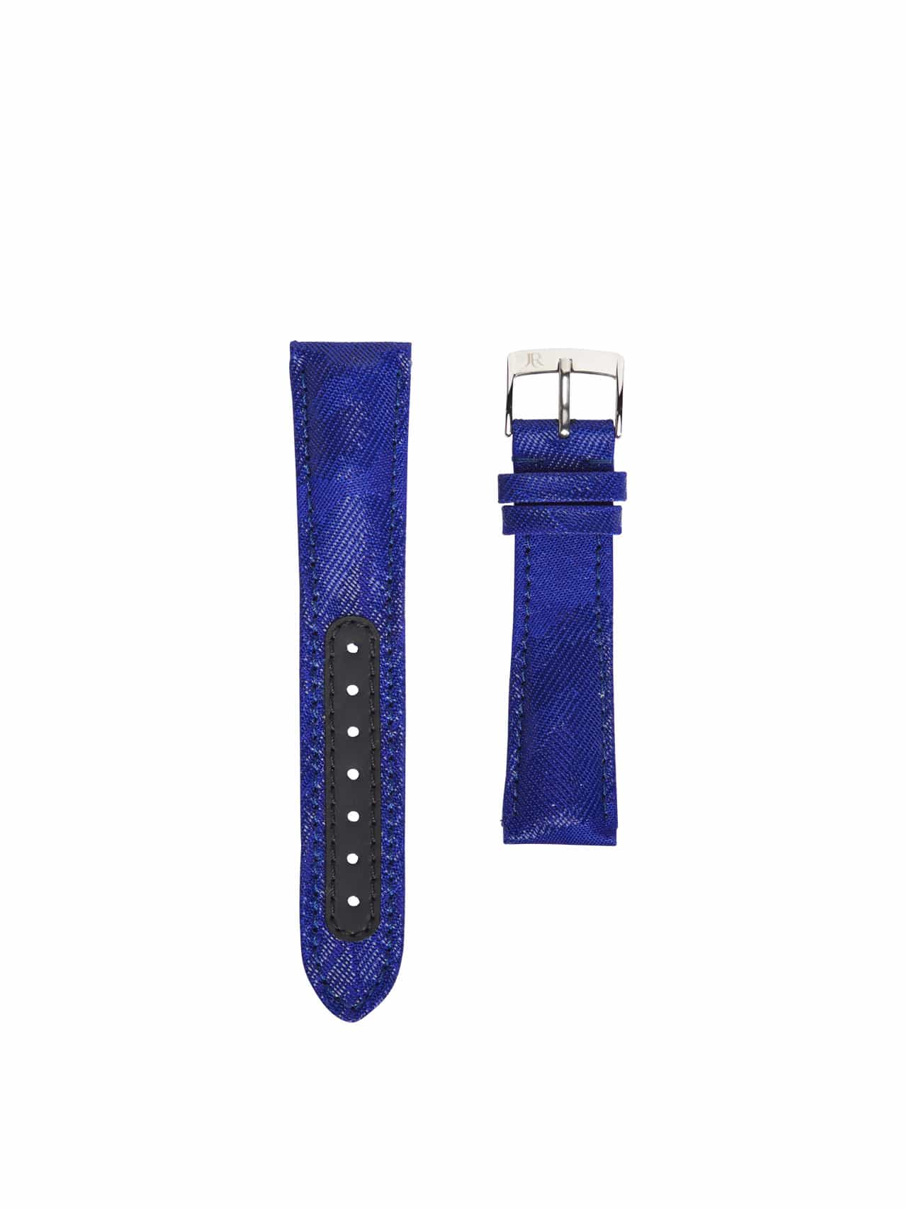 sawaya jyubei watch strap silk blue