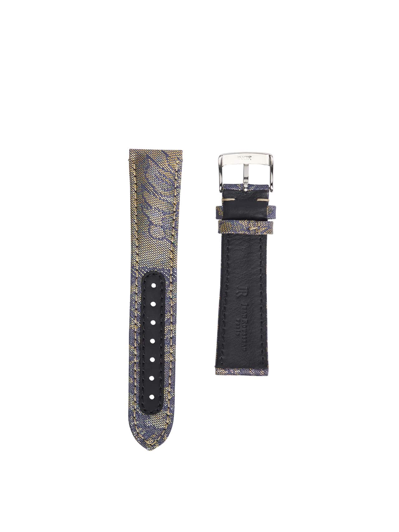 sawaya jyubei watch strap silk grey