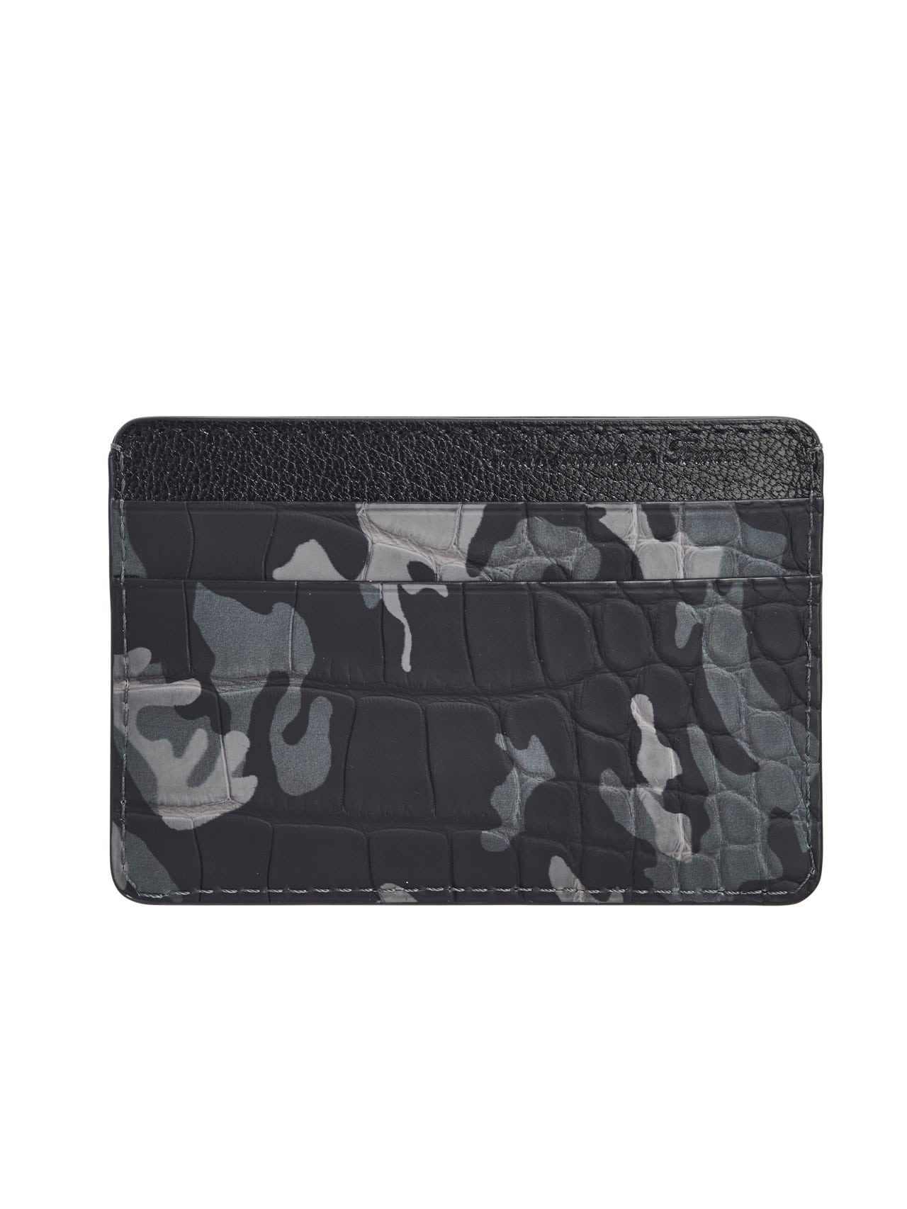 watch strap apple leather good walletcamo black grey calf