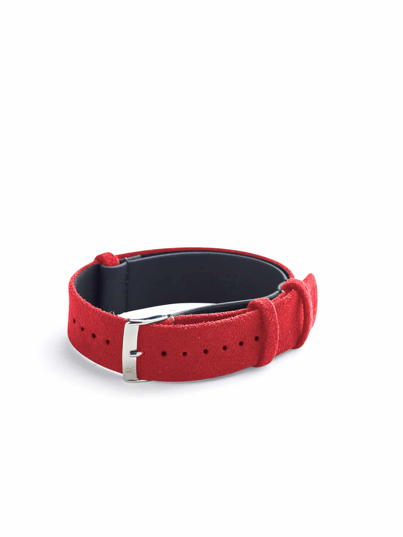 Nato watch strap Alcantara red women