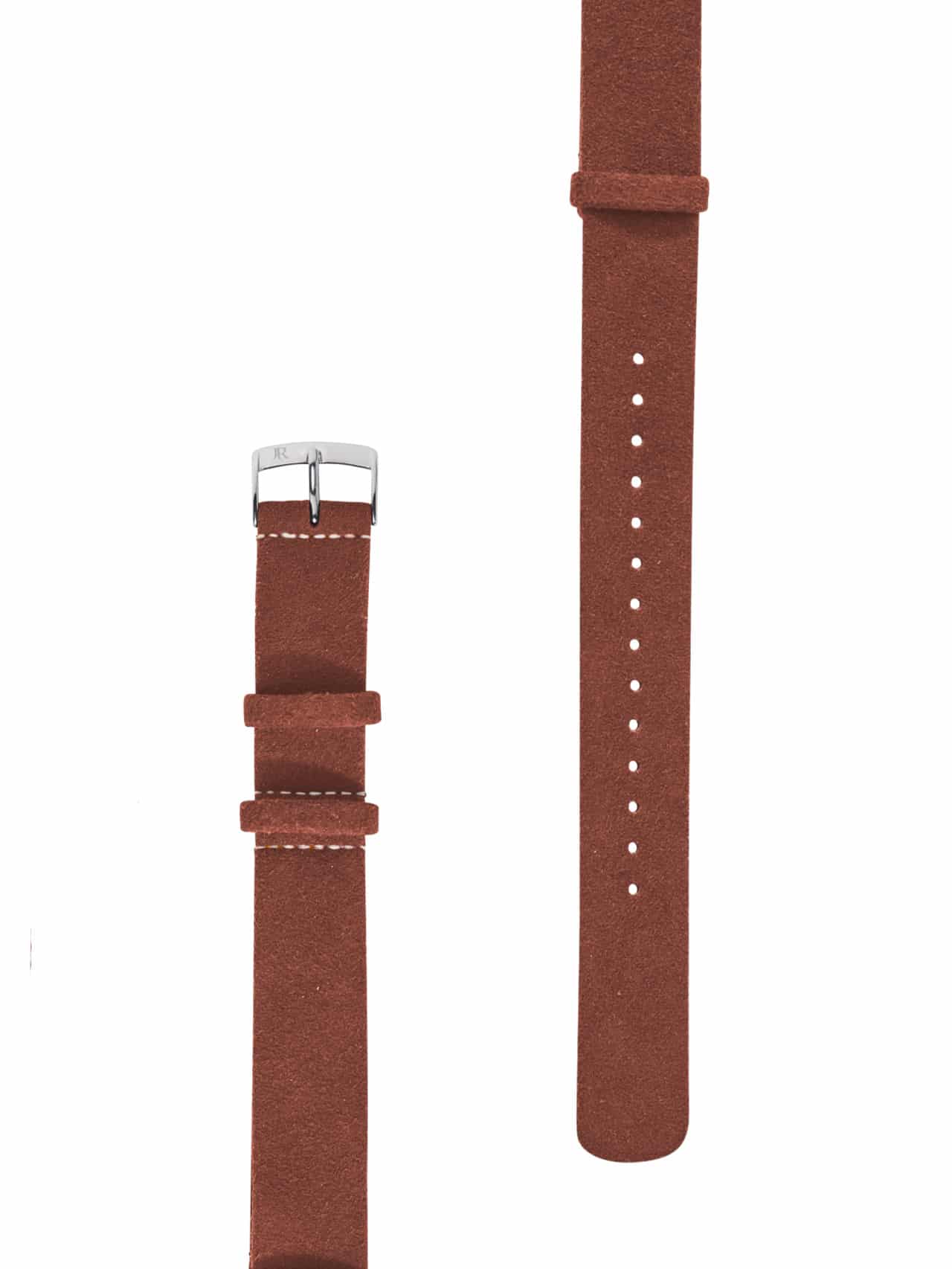 Nato strap Alcantara brown women