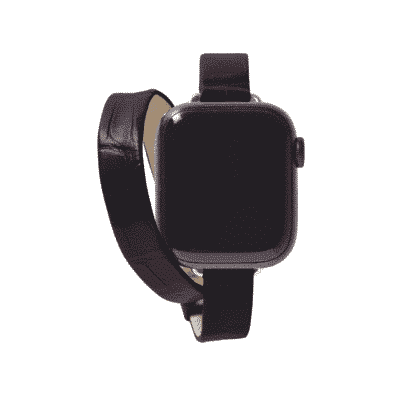 Apple Watch double bracelet Alligator Purple Bright Women