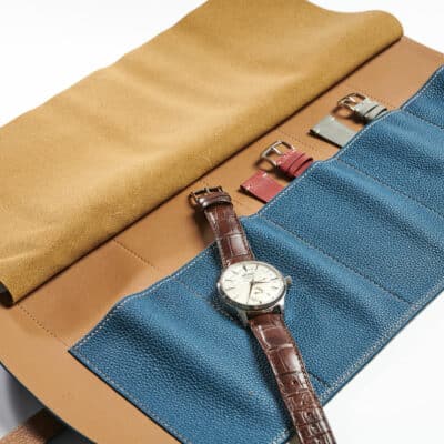 Soft watch roll calf blue