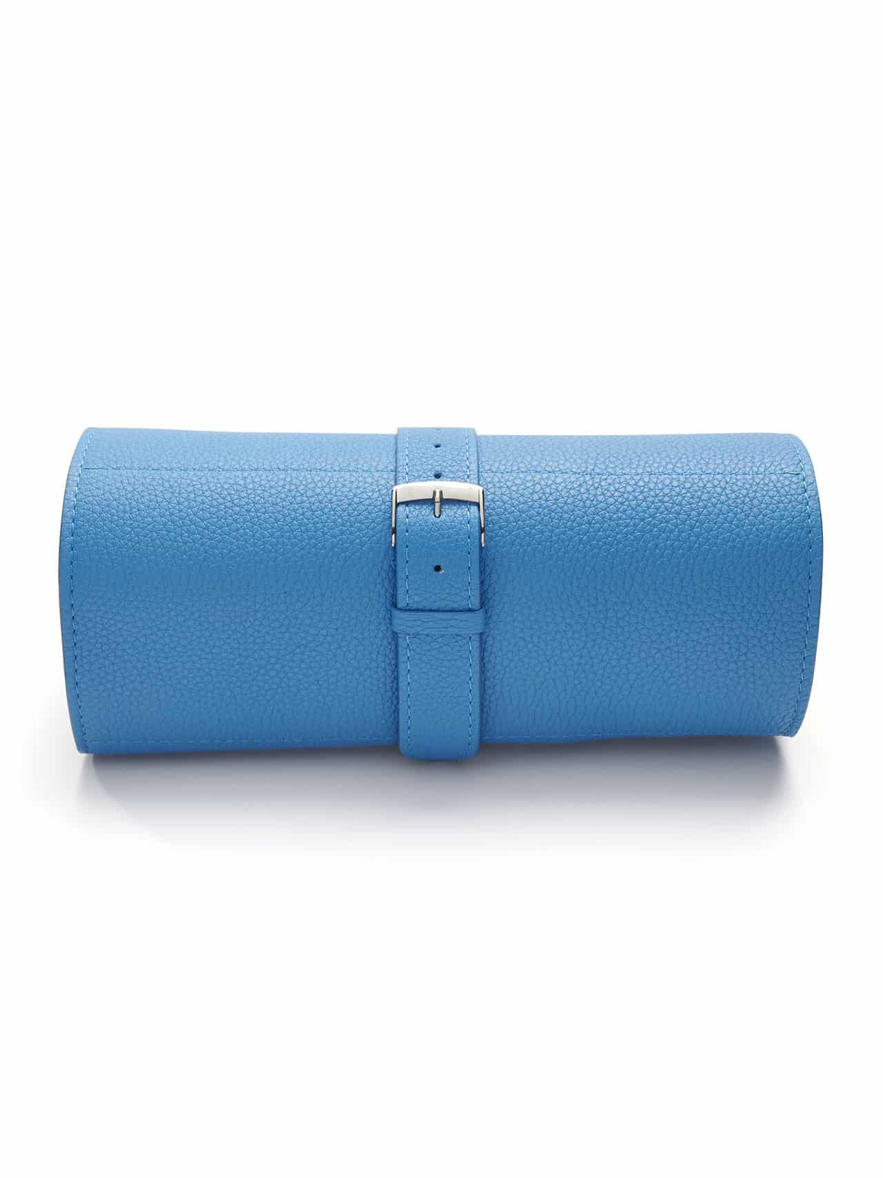 Cartouchière souple veau bleu clair