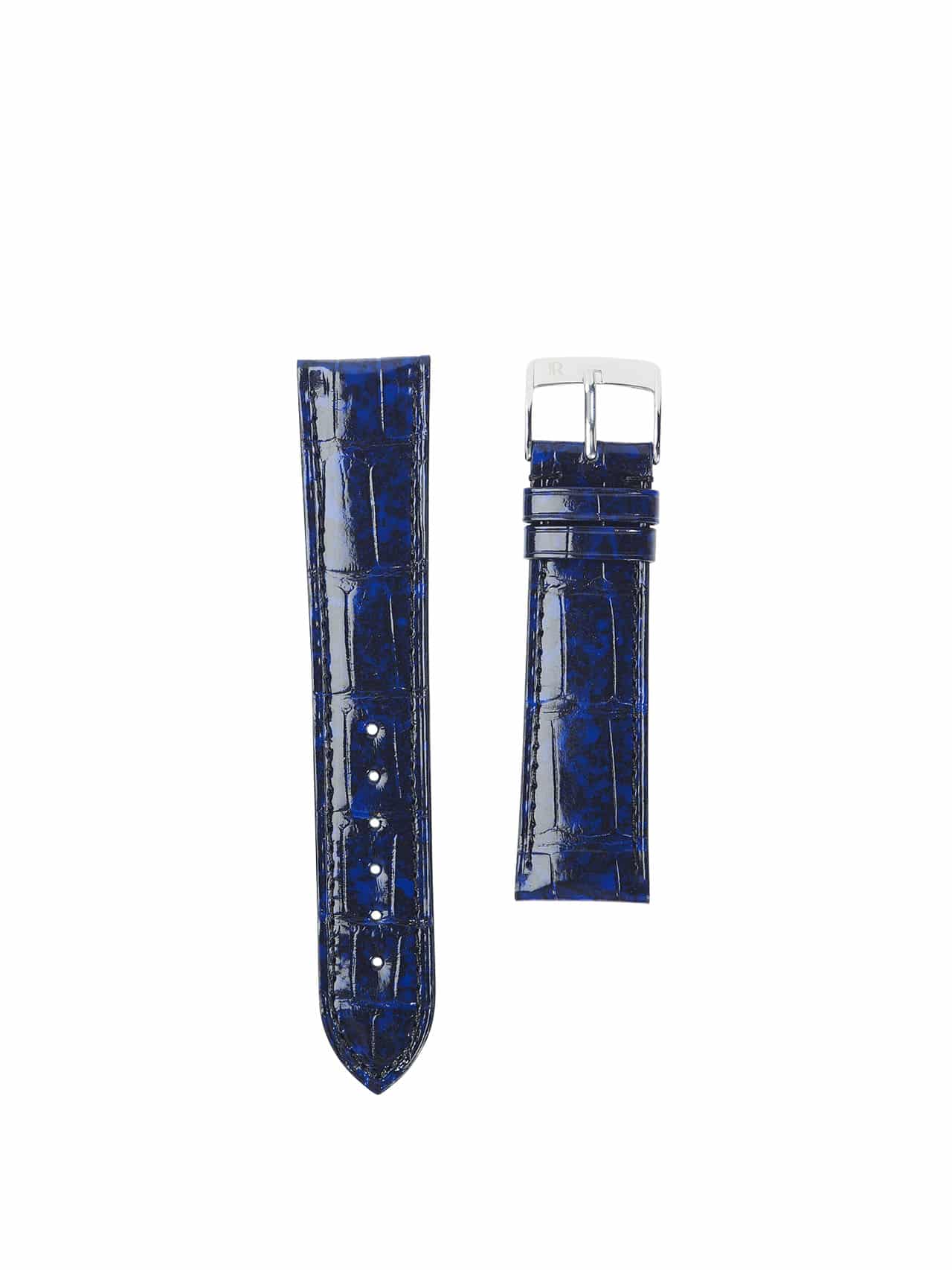 Watch strap 3.5 Asteria crocodile blue front