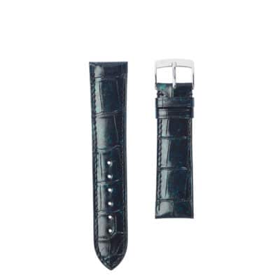 錶帶 經典款3.5型超凡短吻鱷魚皮綠色