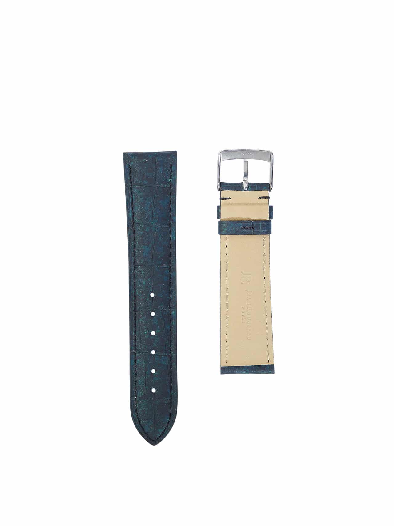 Watch strap 3.5 Asteria rubber touch crocodile green back