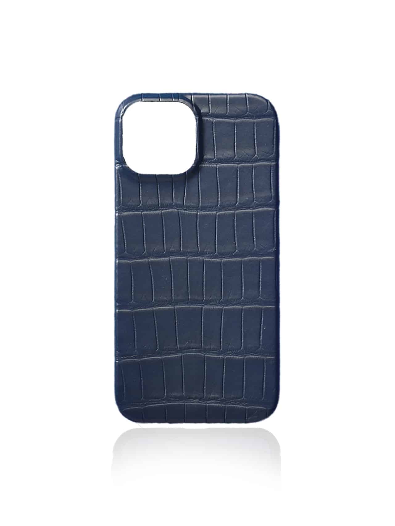 Iphone case crocodile blue matte