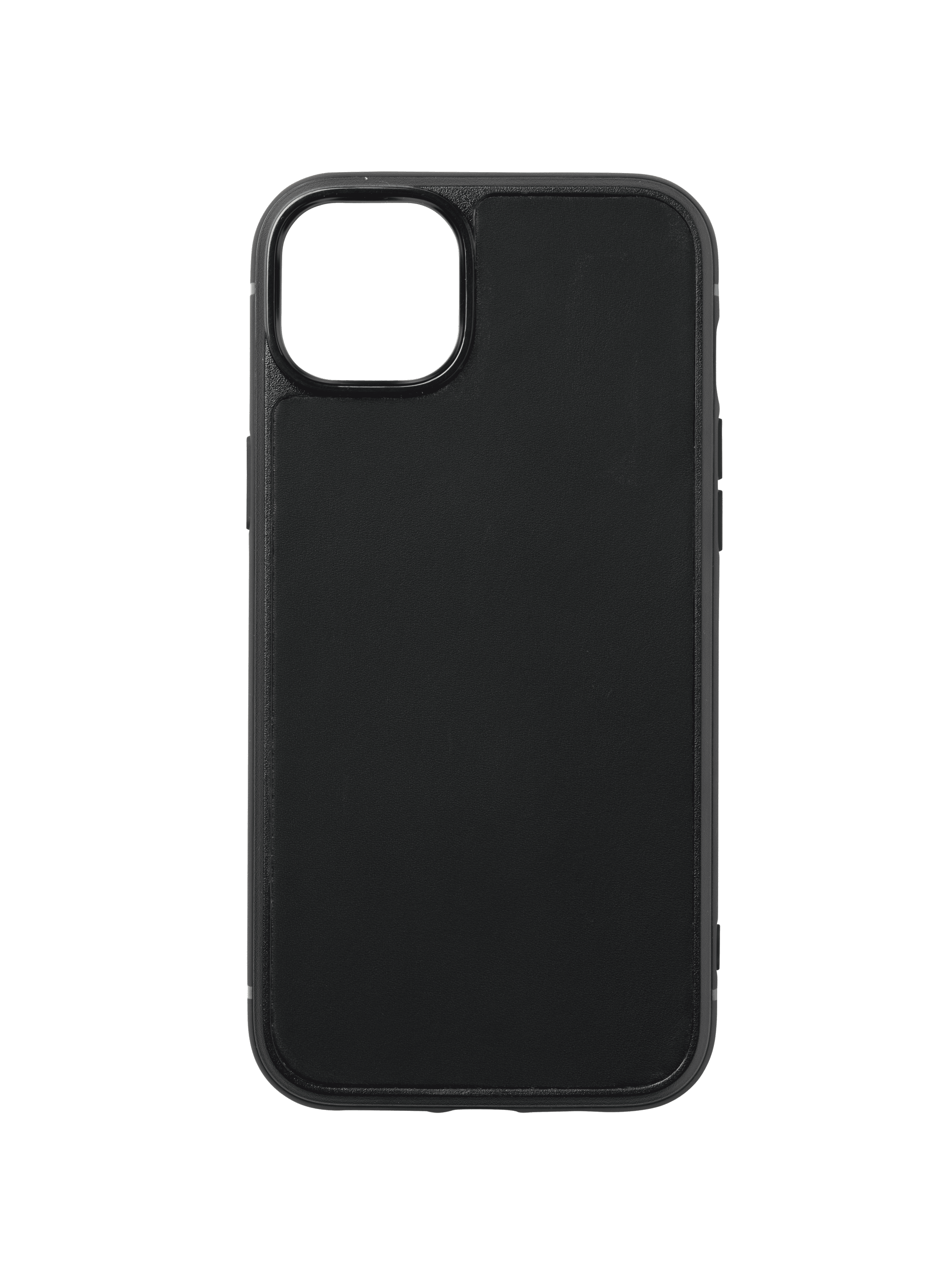 coque iphone 14 cuir veau noir