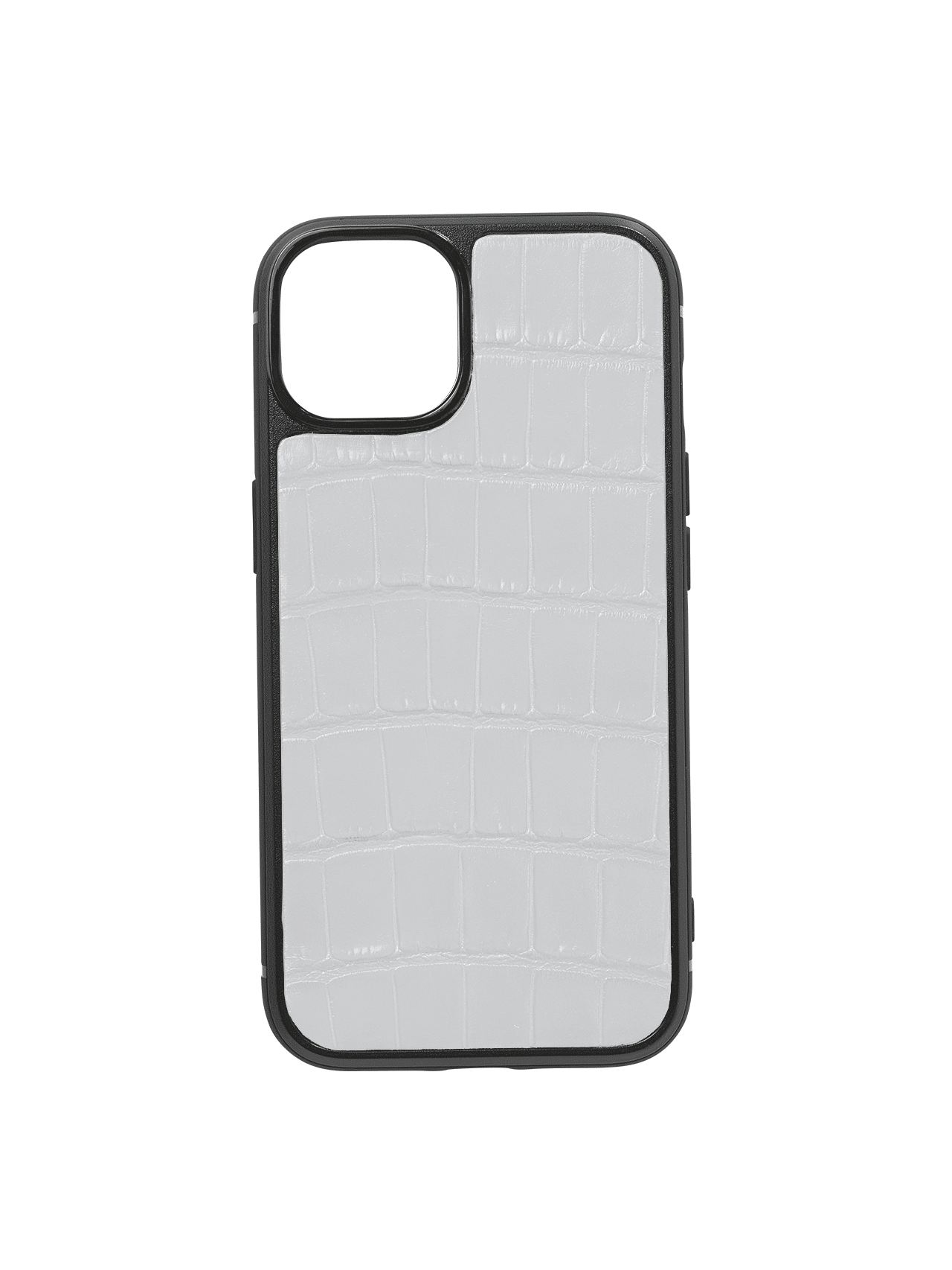 iphone case 14 leather crocodile white