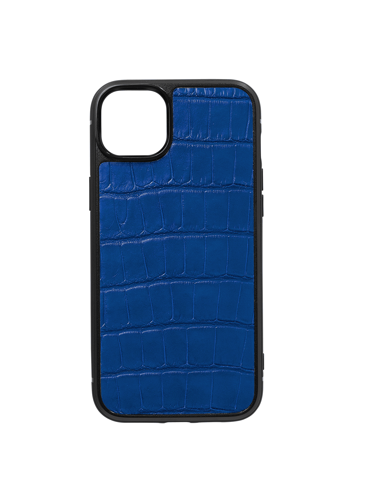 iphone case 14 leather crocodile blue